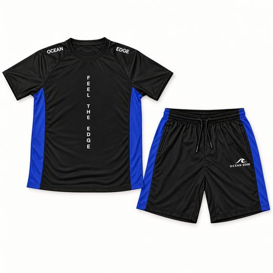 Ocean Edge dry-fit shorts set front