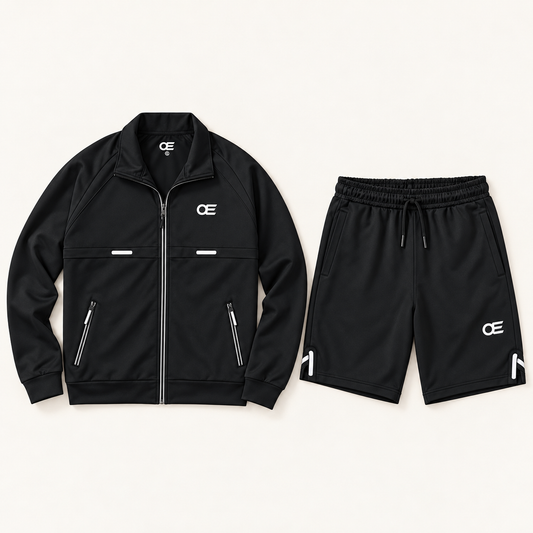 OE Motion upper and shorts set — front